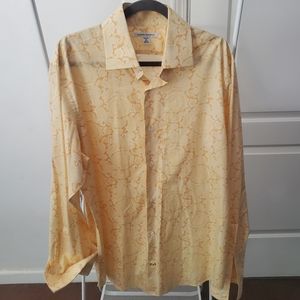 💸DONATED 💸 Banana Republic Yellow Paisley Button Up